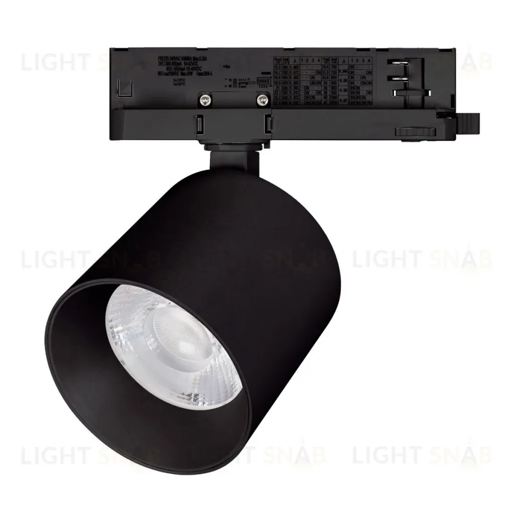 Трековый трехфазный светильник Arlight LGD-DYKE-4TR-R100-36W Day4000 (BK, 38 deg, 230V) 052292 052292