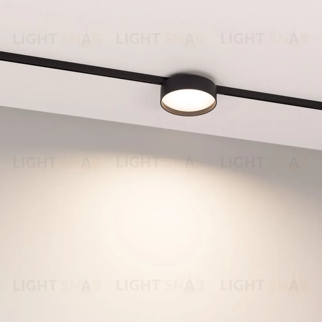 Трековый магнитный светильник Arlight MAG-MICROCOSM-RONDO-R113-12W Warm2700 (BK, 100 deg, 24V) 055471 055471