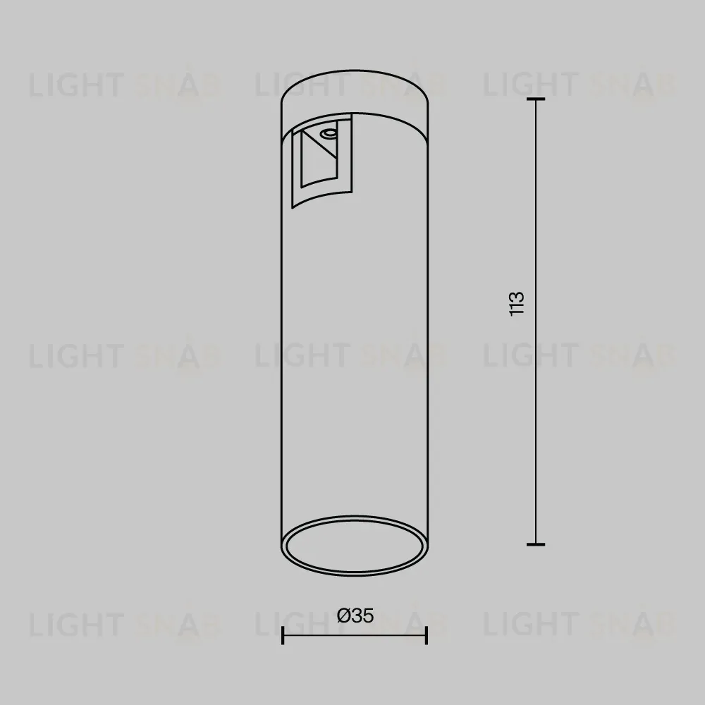 Трековый магнитный светильник Maytoni FOCUS LED TR143-1-5W3K-W-PT TR143-1-5W3K-W-PT