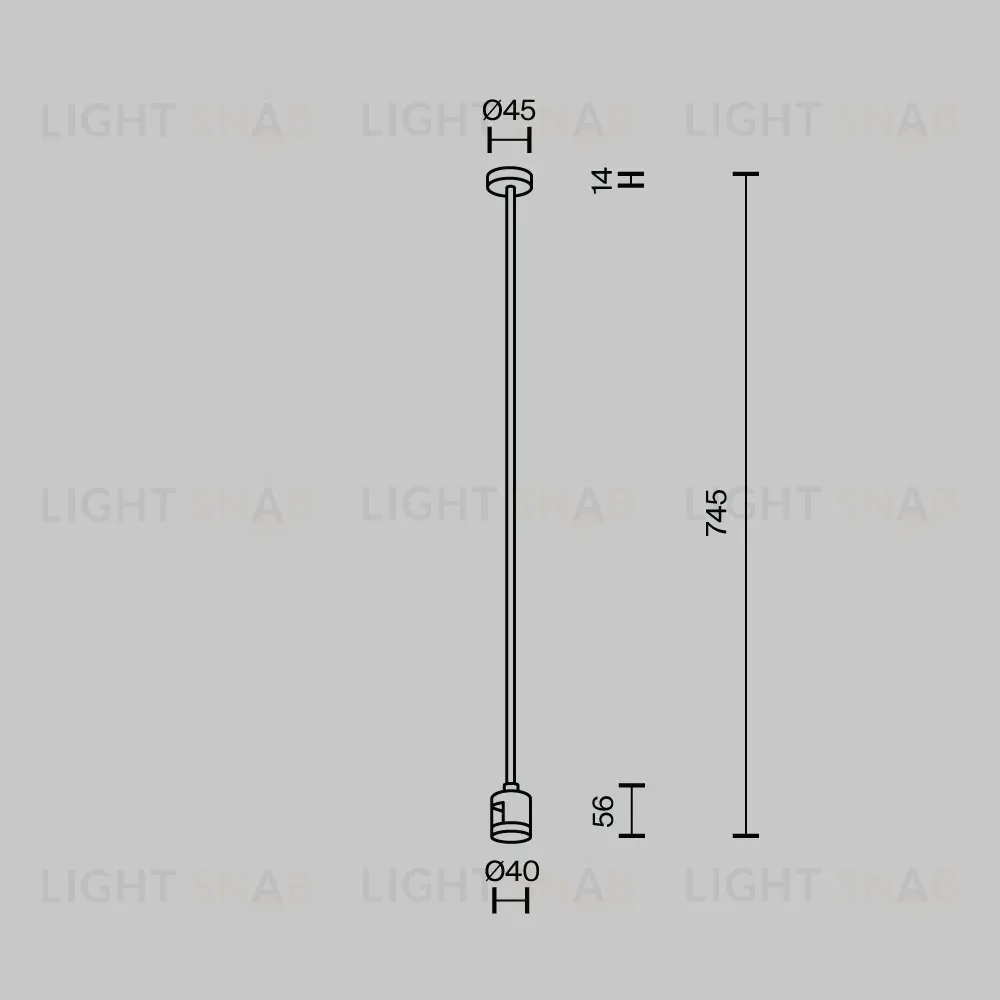 Крепление потолочное с прямым коннектором питания Maytoni Flarity TRA159C-IPC1-PT TRA159C-IPC1-PT