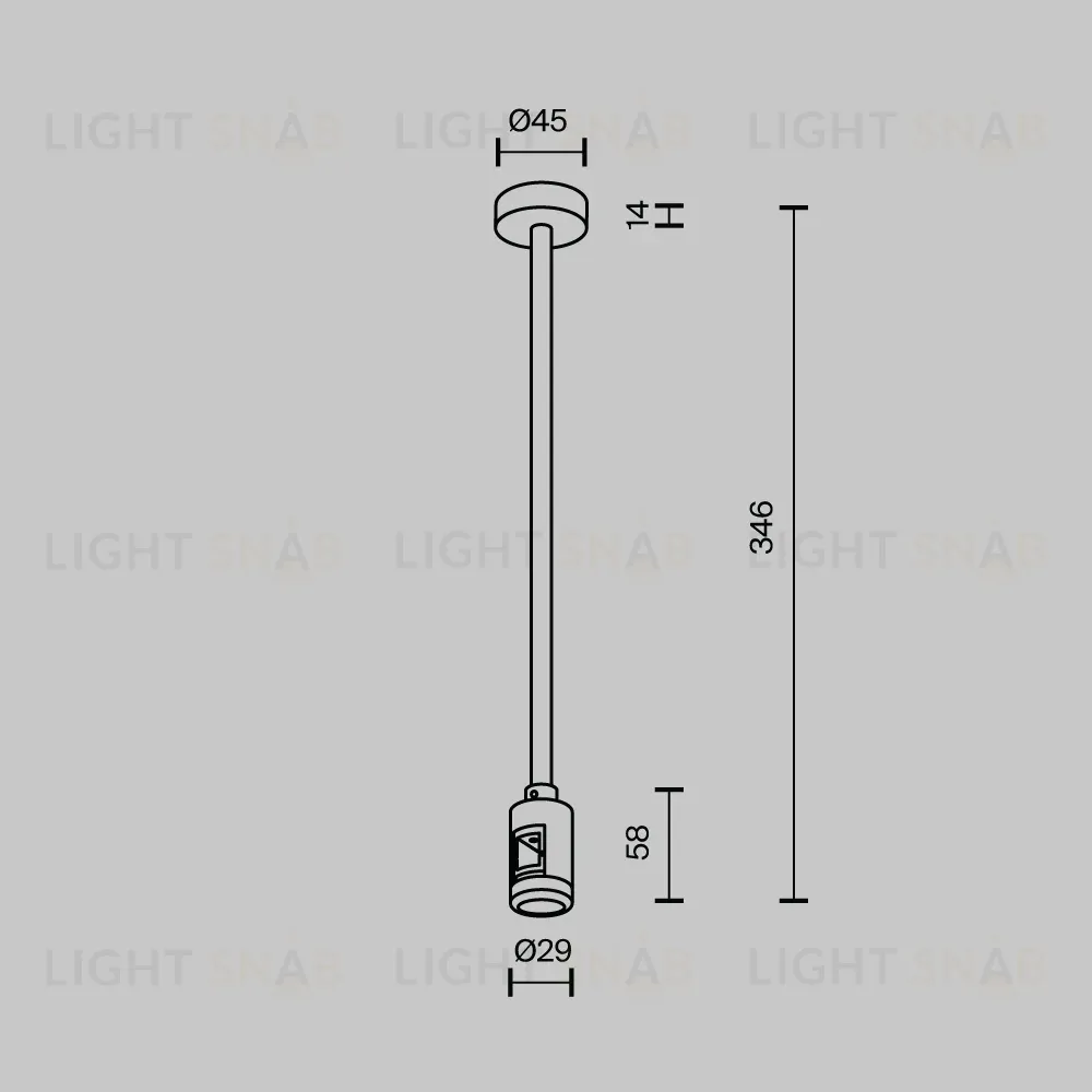 Крепление потолочное с вводом питания Maytoni Flarity TRA158C-B1-PT TRA158C-B1-PT