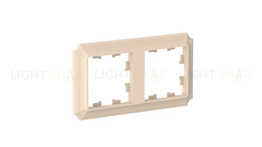 Рамка 2-ая, универсальная Systeme Electric AtlasDesign Antique Песочный ATN101202 ATN101202