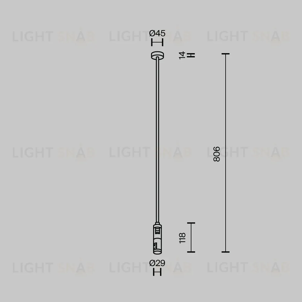 Крепление потолочное двойное Maytoni Flarity TRA159C-D1-PT TRA159C-D1-PT