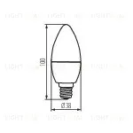 Лампа светодиодная Kanlux Dun E14 6W 3000К 23008 23008
