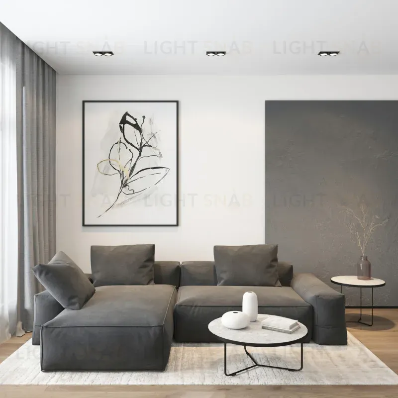 Встраиваемый светильник Denkirs Flat DK2092-BK DK2092-BK