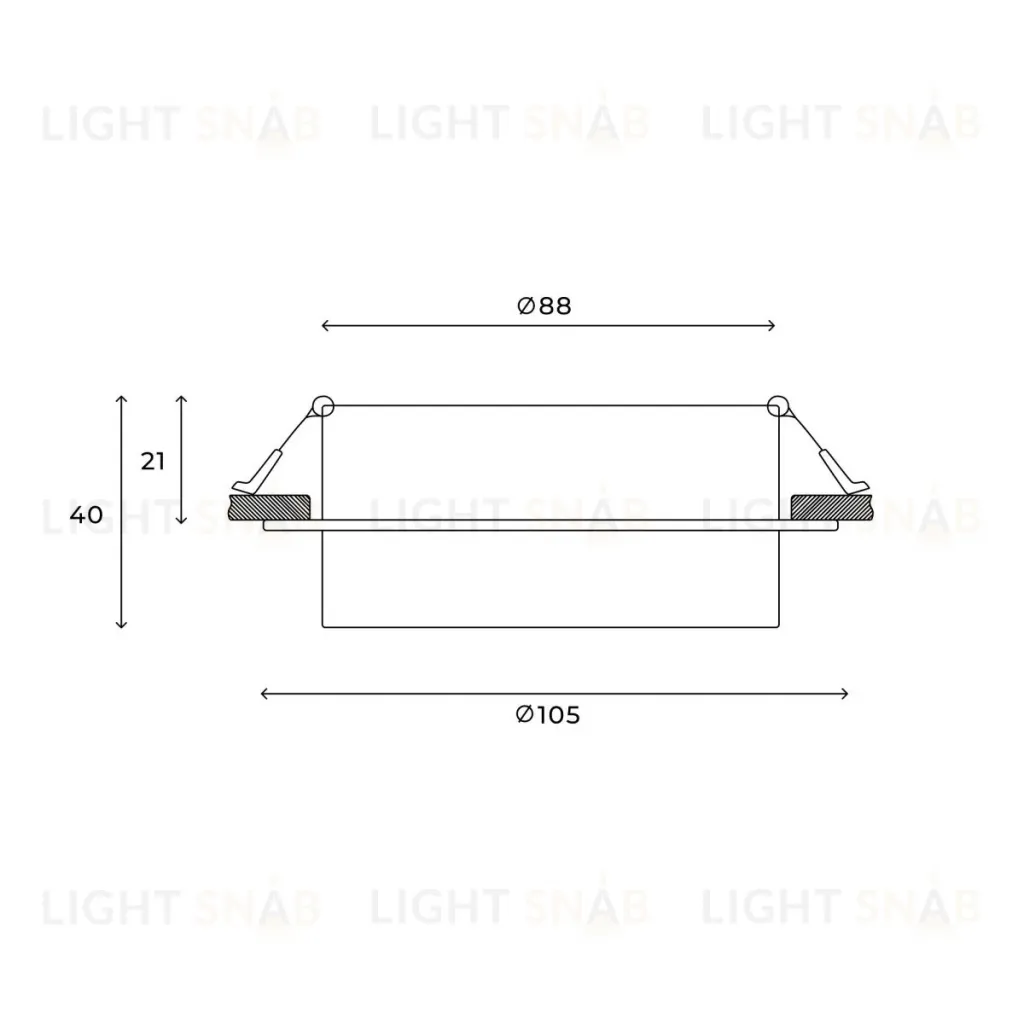 Встраиваемый светильник Hesby Lighting Nimbus HSBL_0127 HSBL_0127