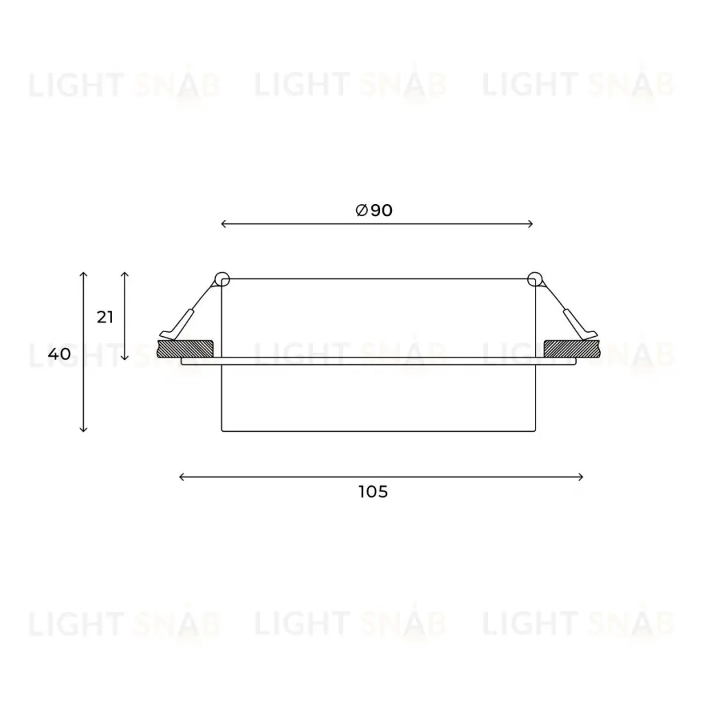 Встраиваемый светильник Hesby Lighting Nimbus HSBL_0128 HSBL_0128