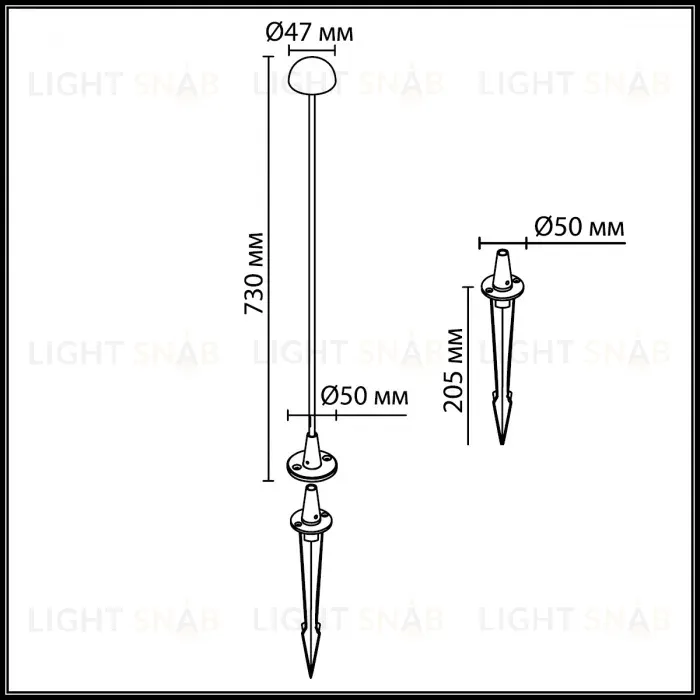 Ландшафтный светильник Odeon Light Nature Verde 7122/4GLA 7122/4GLA
