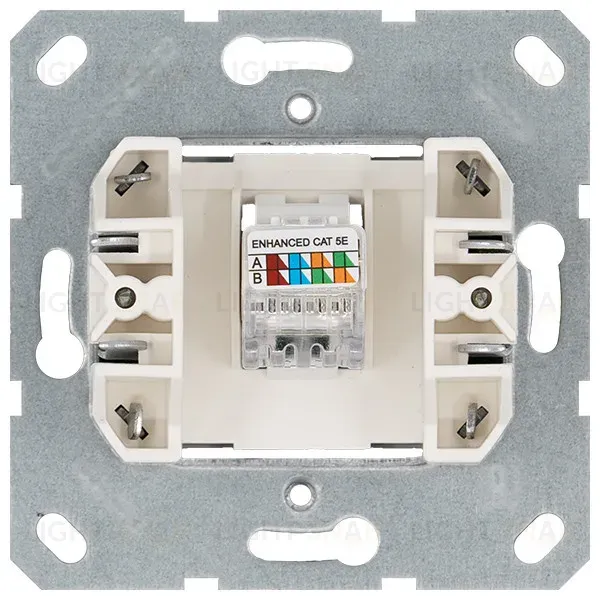 Интернет-розетка RJ45 с накладкой, цвет Тауп Jasmart G6105T G6105T