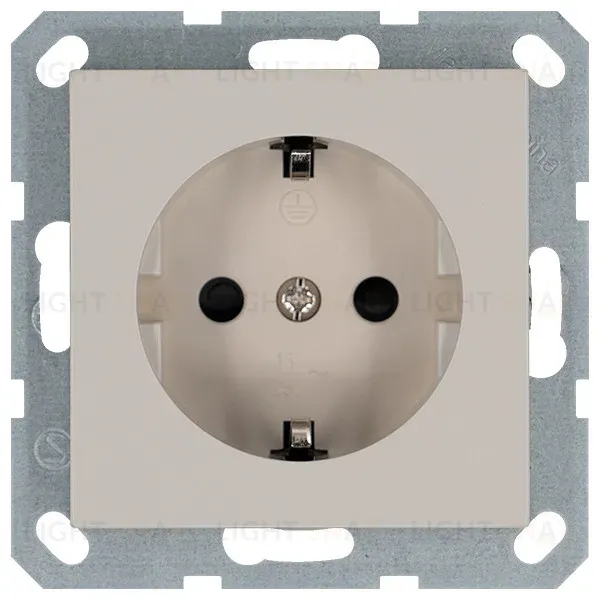 Розетка SHUKO с защитными шторками 16A 250V 2P+T, цвет Тауп Jasmart G5501T G5501T