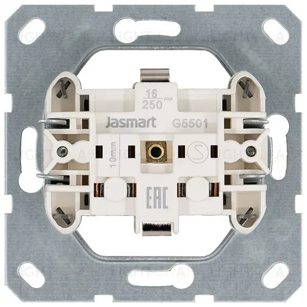Розетка SHUKO с защитными шторками 16A 250V 2P+T, цвет Тауп Jasmart G5501T G5501T