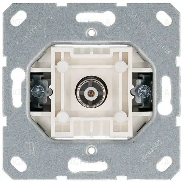Розетка TV Ф9.5mm оконечная с накладкой, цвет Тауп Jasmart G6001T G6001T
