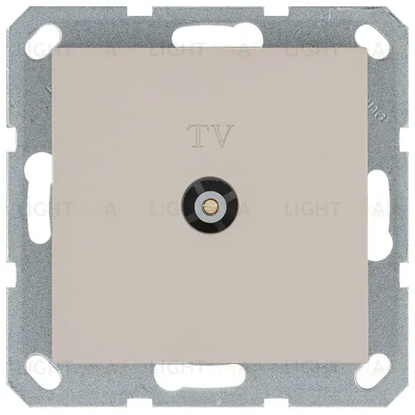 Розетка TV Ф9.5mm оконечная с накладкой, цвет Тауп Jasmart G6001T G6001T