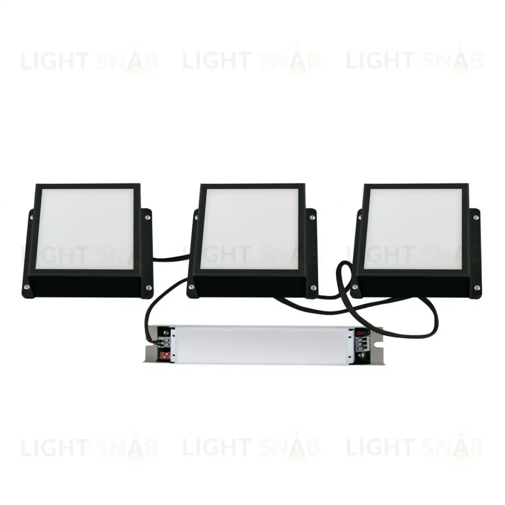 Встраиваемый светильник Uniel ULP-1010-20W/4000K IP54 GRILYATO OPAL BLACK KIT03 UL-00012836 ULP-1010-20W/4000K IP54 GRILYATO OPAL BLACK KIT03