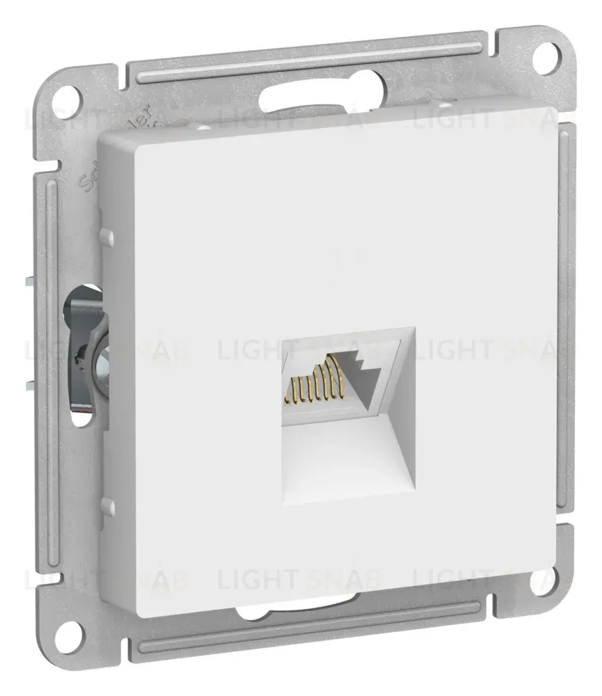 Розетка компьютерная RJ45, кат. 6A, Systeme Electric AtlasDesign Лотос ATN001386 ATN001386