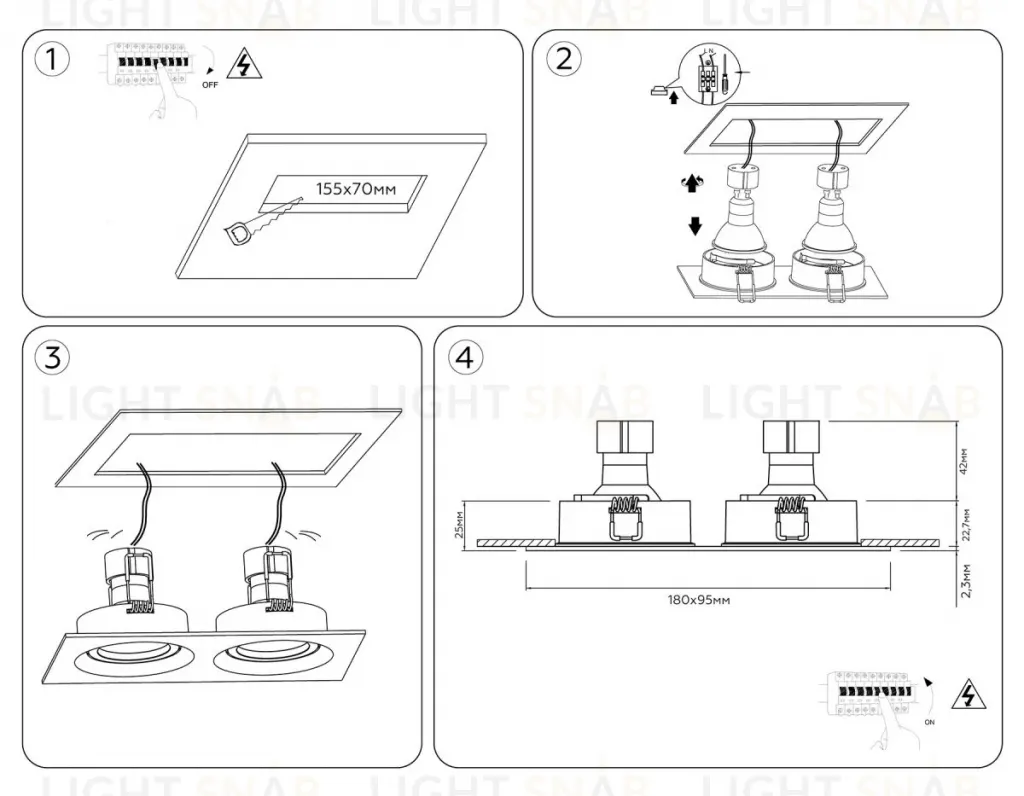 Встраиваемый светильник Ambrella Light Techno Spot Standard Tech TN102746 TN102746