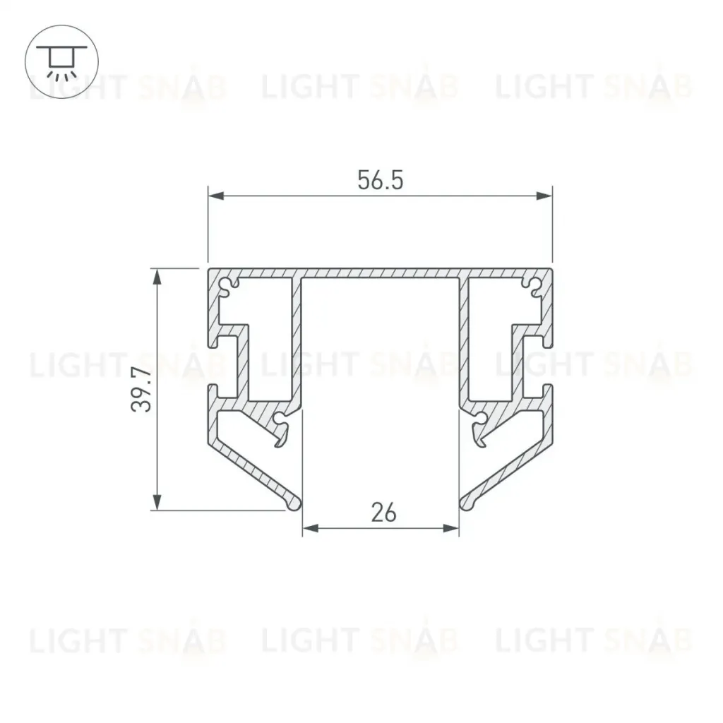 Профиль-держатель Arlight MAG-STRETCH-25-2000 (5LN) 056188 056188