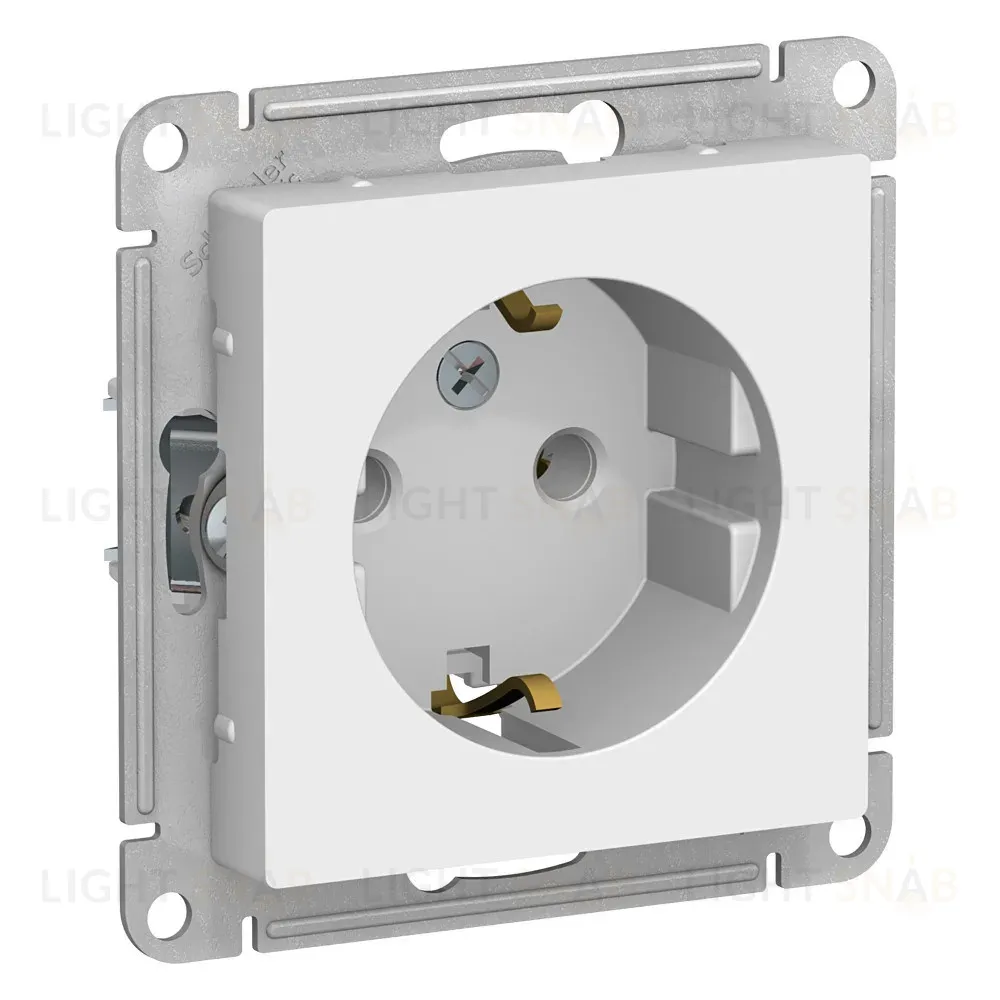 Розетка с/з, 16А Systeme Electric AtlasDesign Бел ATN000143 ATN000143