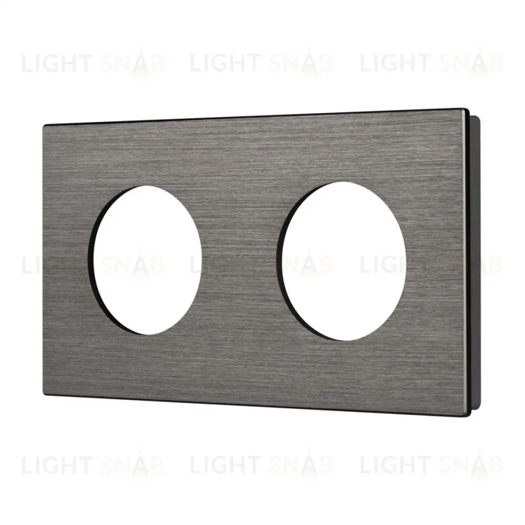 Рамка 2-местная алюминиевая Arlight FRM-PRESTO-ALR-2-GR 043874 043874