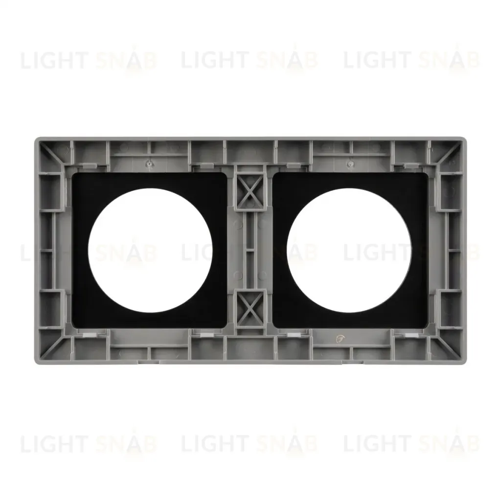 Рамка 2-местная алюминиевая Arlight FRM-PRESTO-ALR-2-GR 043874 043874