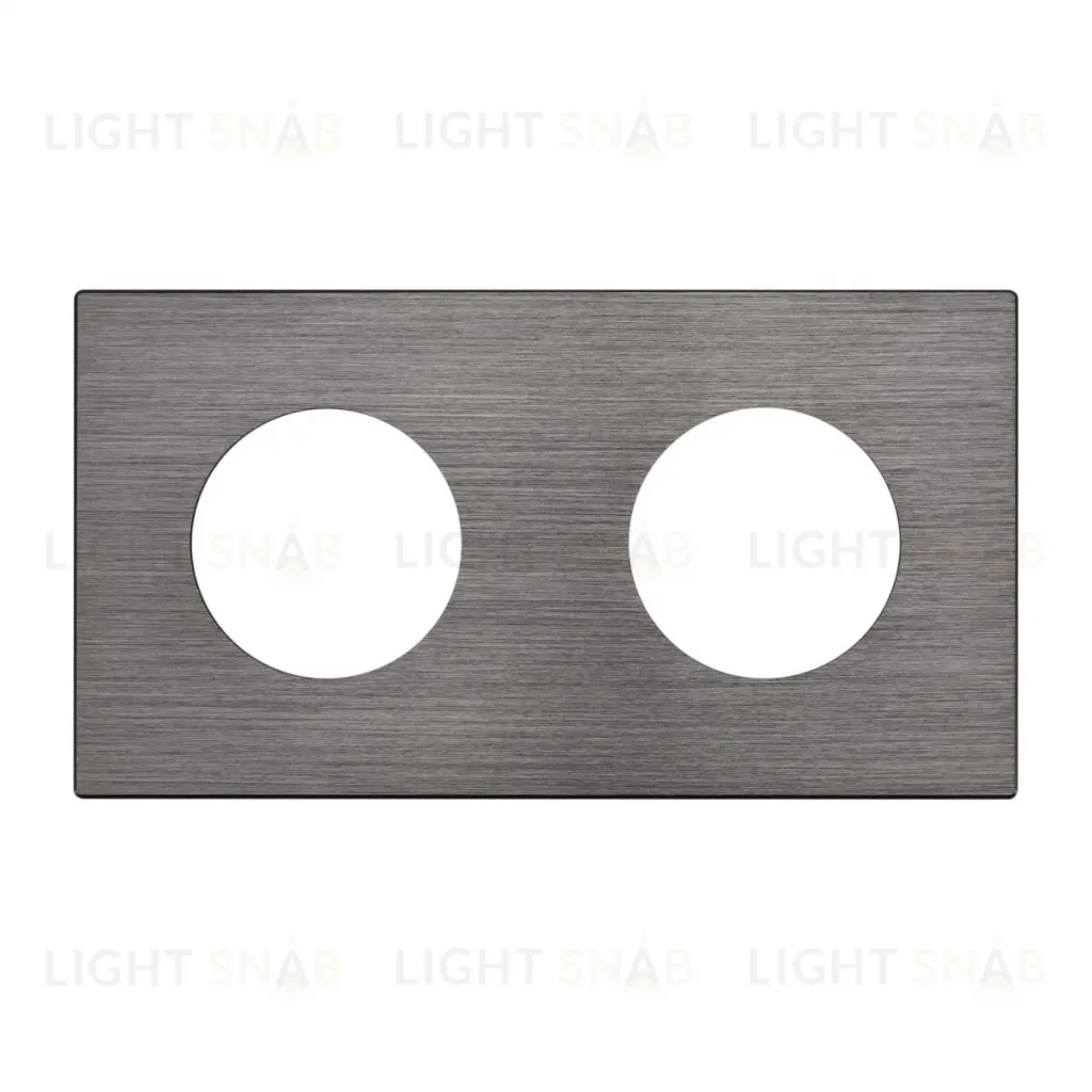 Рамка 2-местная алюминиевая Arlight FRM-PRESTO-ALR-2-GR 043874 043874