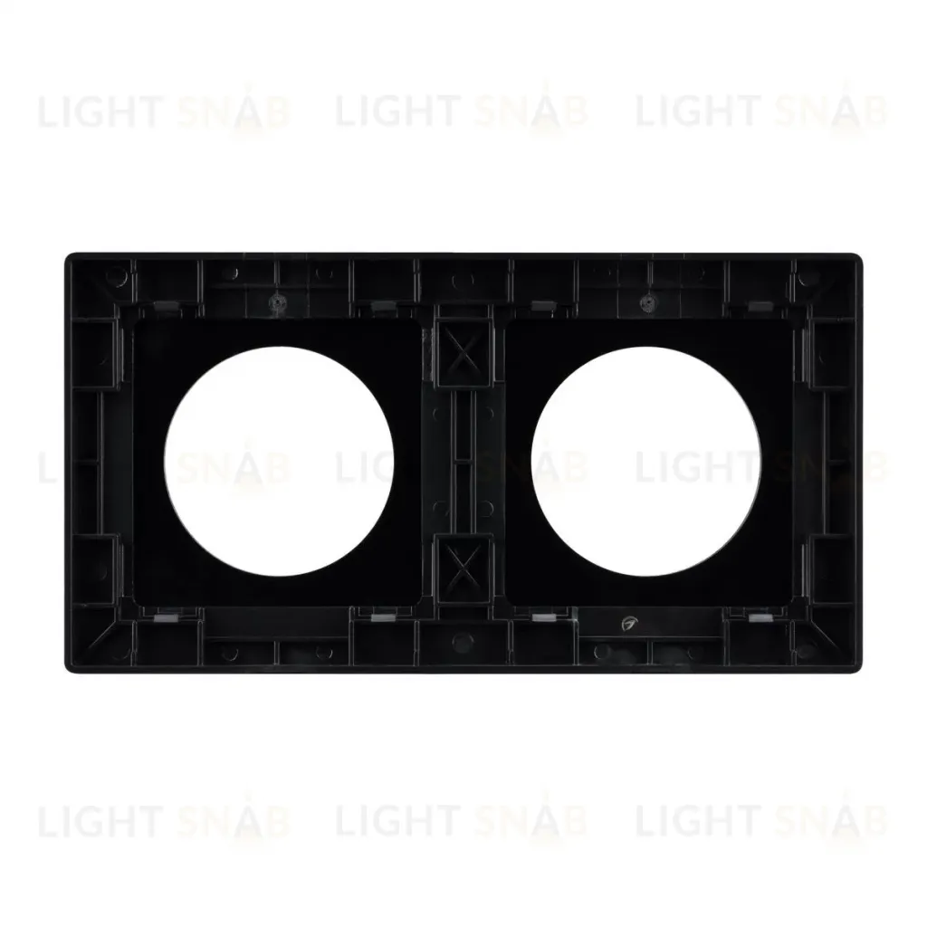 Рамка 2-местная алюминиевая Arlight FRM-PRESTO-ALR-2-BK 043875 043875