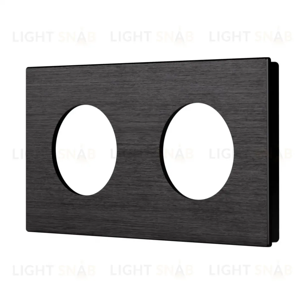 Рамка 2-местная алюминиевая Arlight FRM-PRESTO-ALR-2-BK 043875 043875