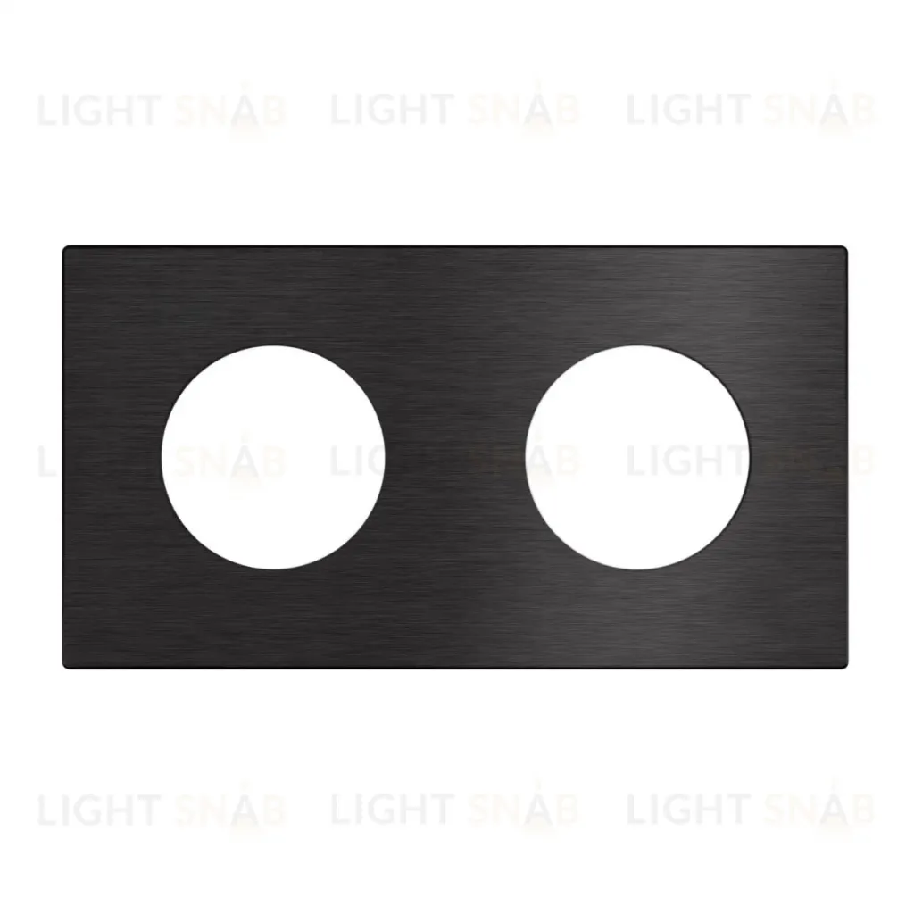 Рамка 2-местная алюминиевая Arlight FRM-PRESTO-ALR-2-BK 043875 043875