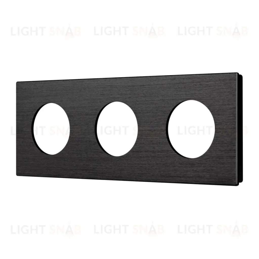 Рамка 3-местная алюминиевая Arlight FRM-PRESTO-ALR-3-BK 043872 043872
