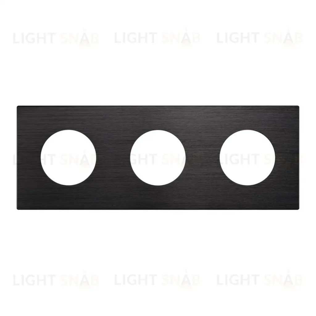 Рамка 3-местная алюминиевая Arlight FRM-PRESTO-ALR-3-BK 043872 043872