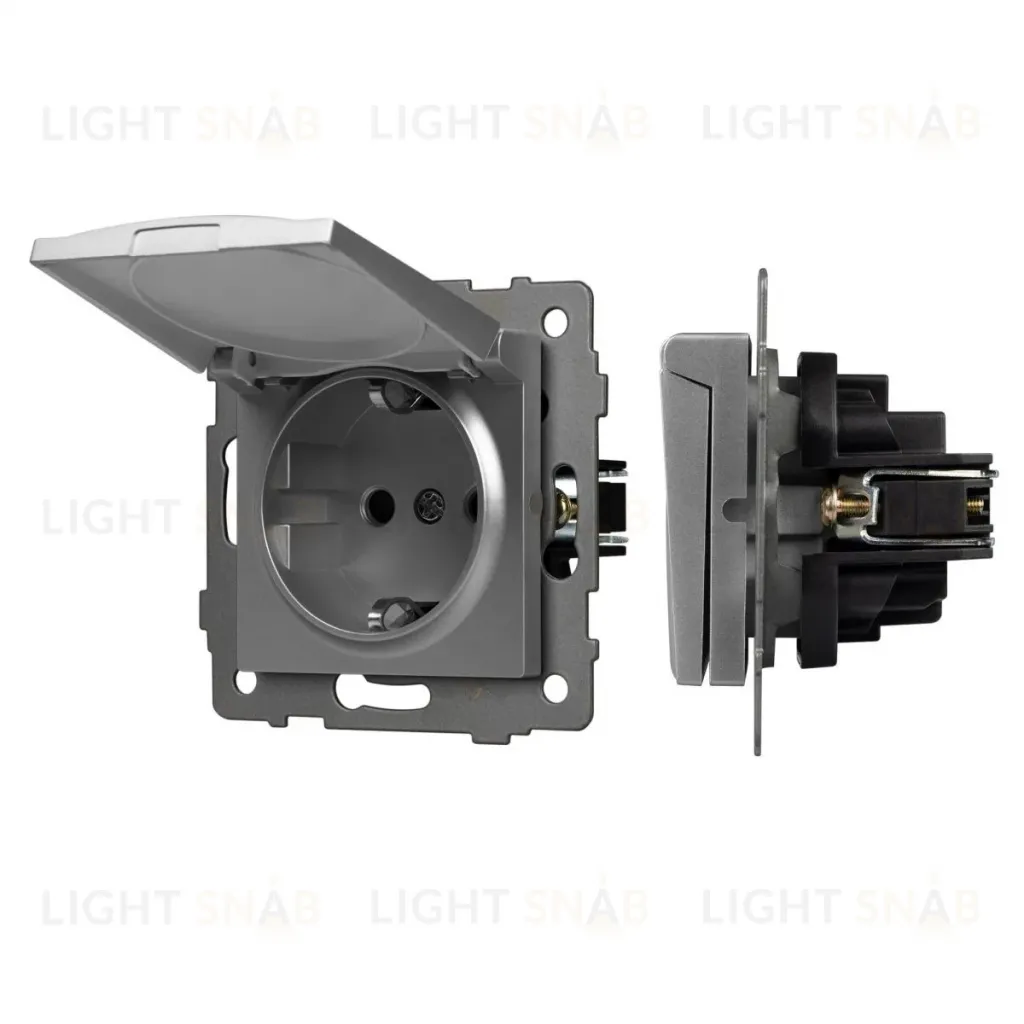 Механизм розетки влагозащищенный Arlight SCT-MCP-PL-GR-V (250V, 16A) 049836 049836