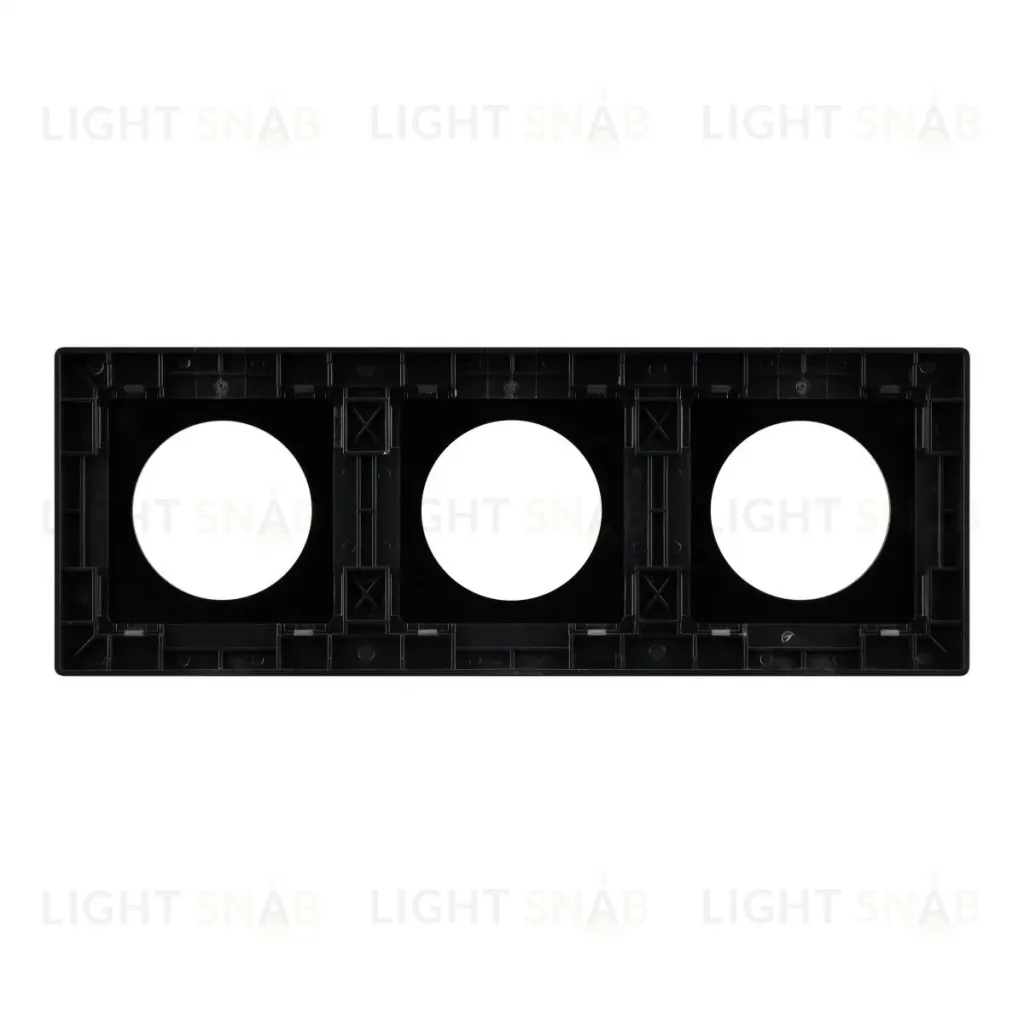 Рамка 3-местная алюминиевая Arlight FRM-PRESTO-ALR-3-BK 043872 043872