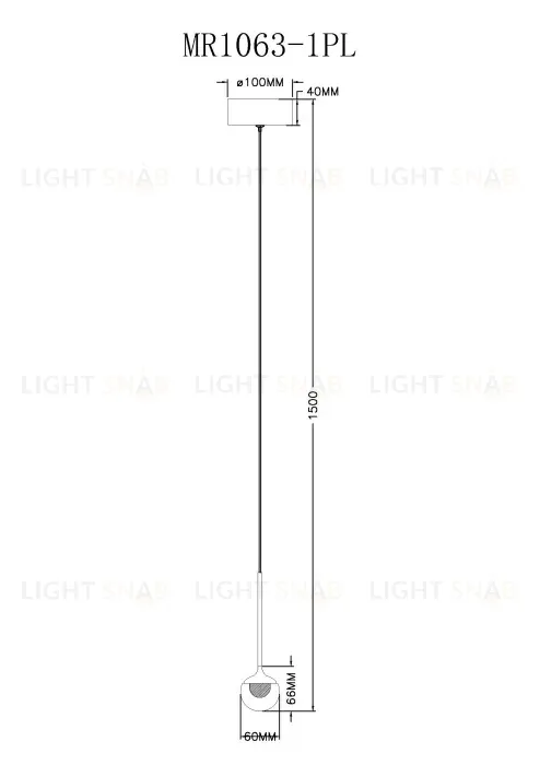 Подвесной светильник Myfar Kollins MR1063-1PL MR1063-1PL