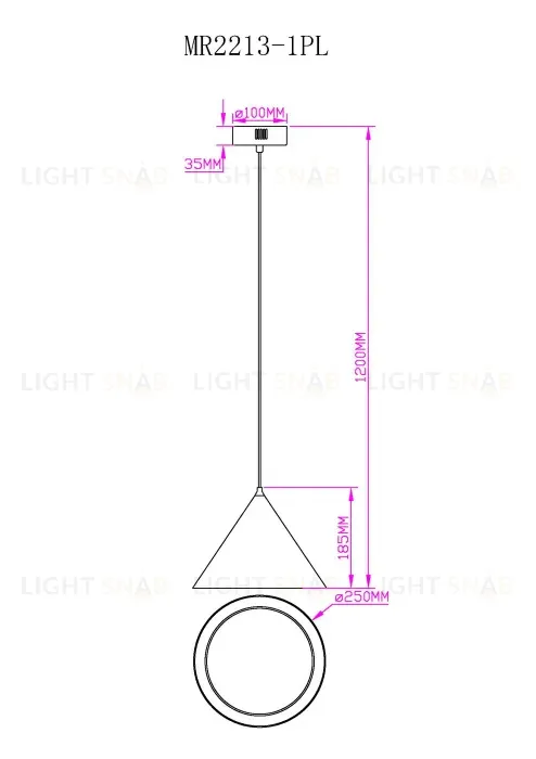 Подвесной светильник Myfar Maretta MR2213-1PL MR2213-1PL