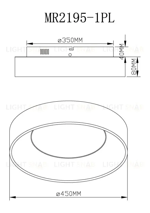 Потолочный светильник Myfar Shannon MR2195-1PL MR2195-1PL