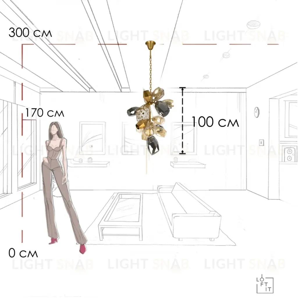 Подвесная люстра Loft IT Britannica 10401/600M 10401/600M