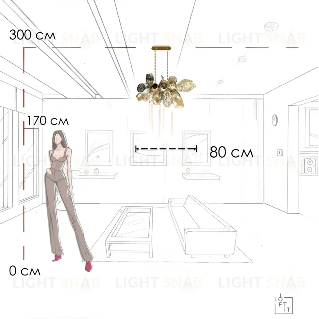 Подвесная люстра Loft IT Britannica 10401/800L 10401/800L