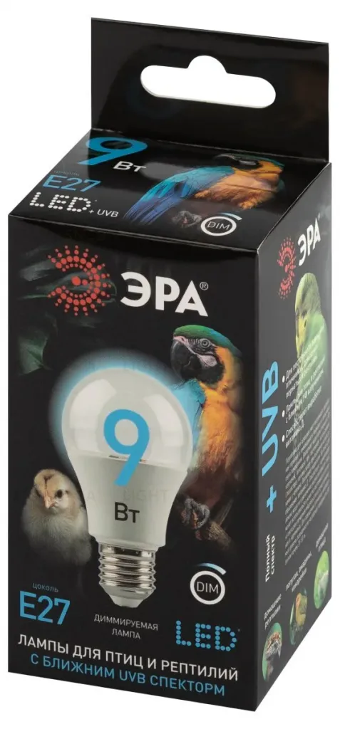Светодиодная лампа для птиц и рептилий Эра FITO-Dim 9W Chicken E27 Б0059884 Б0059884