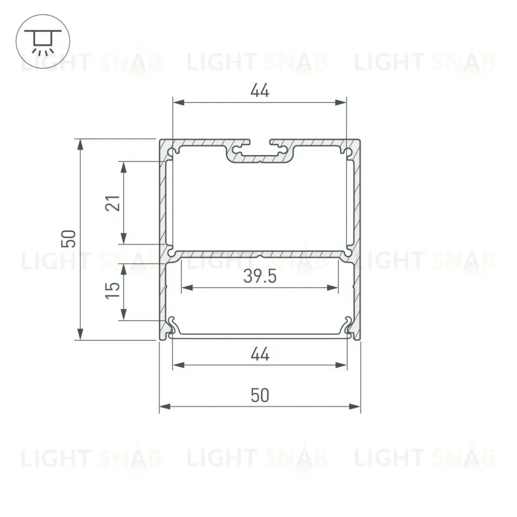 Профиль Arlight SL-LINE-5050-LW-3000 WHITE 043978(1) 043978(1)