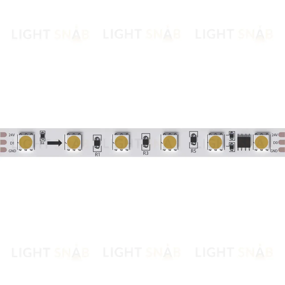 Светодиодная лента Arte Lamp Spi 24В 14,4Вт/м 2900/3100K 5м IP20 A2406010-03-3K A2406010-03-3K