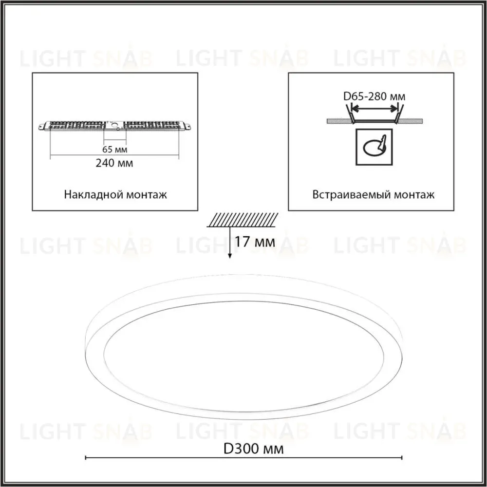 Потолочный светильник Sonex Mitra Led Nebula Black 7788/24L 7788/24L