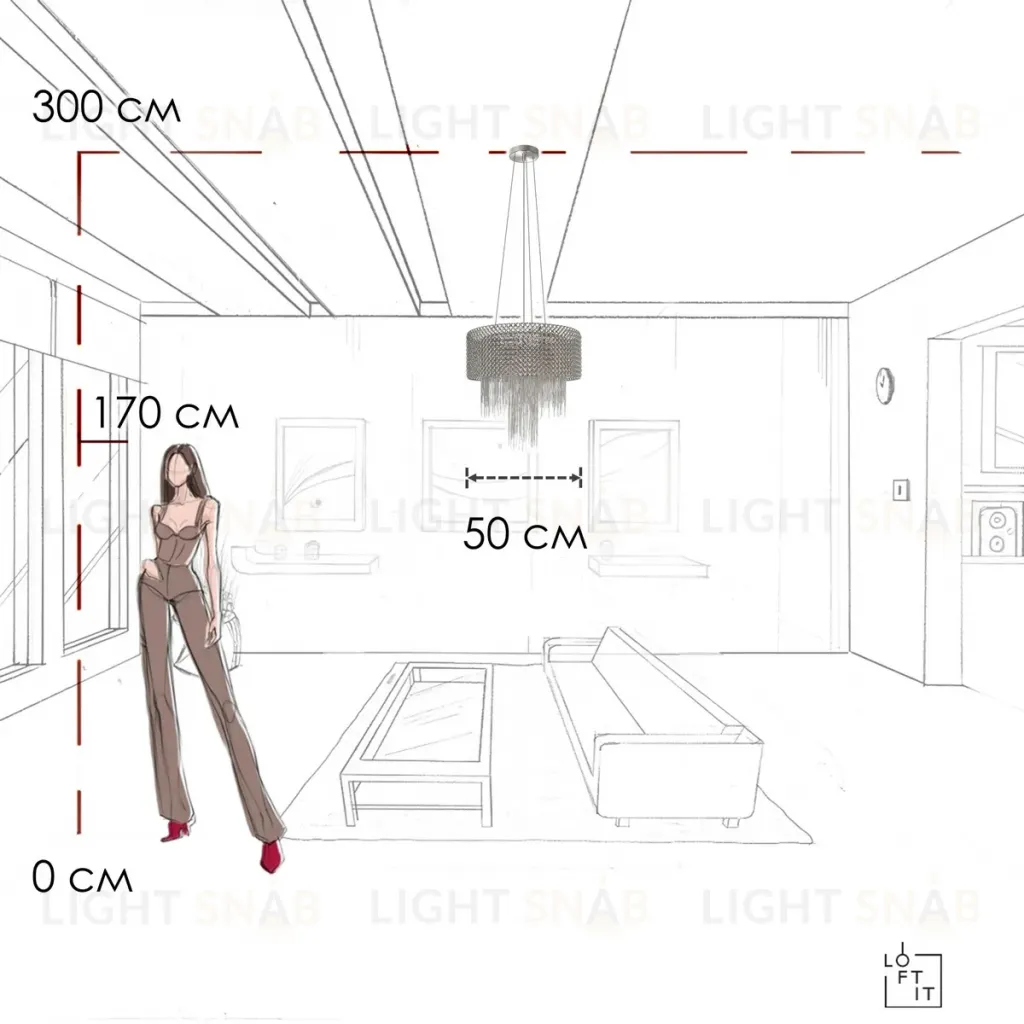Подвесная люстра Loft IT Opera 10406/500 10406/500