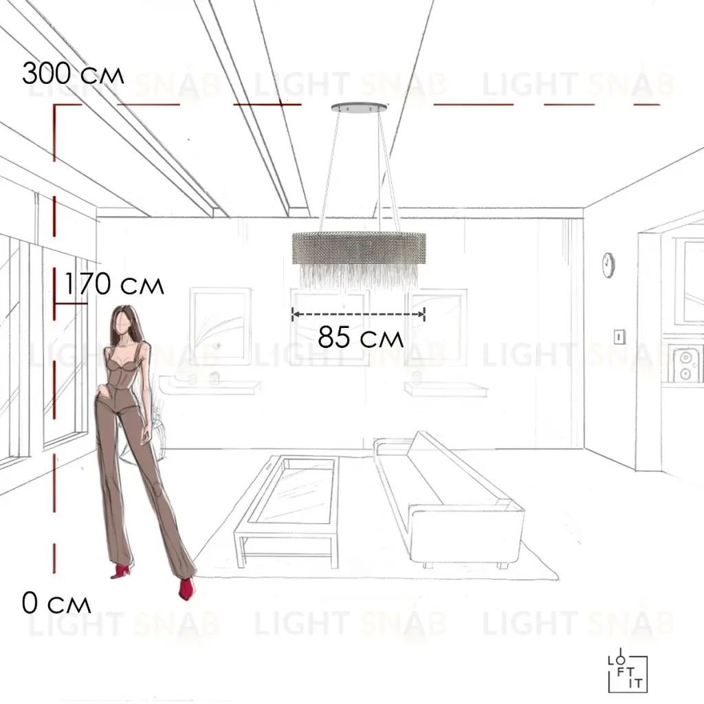 Подвесная люстра Loft IT Opera 10406/850L 10406/850L