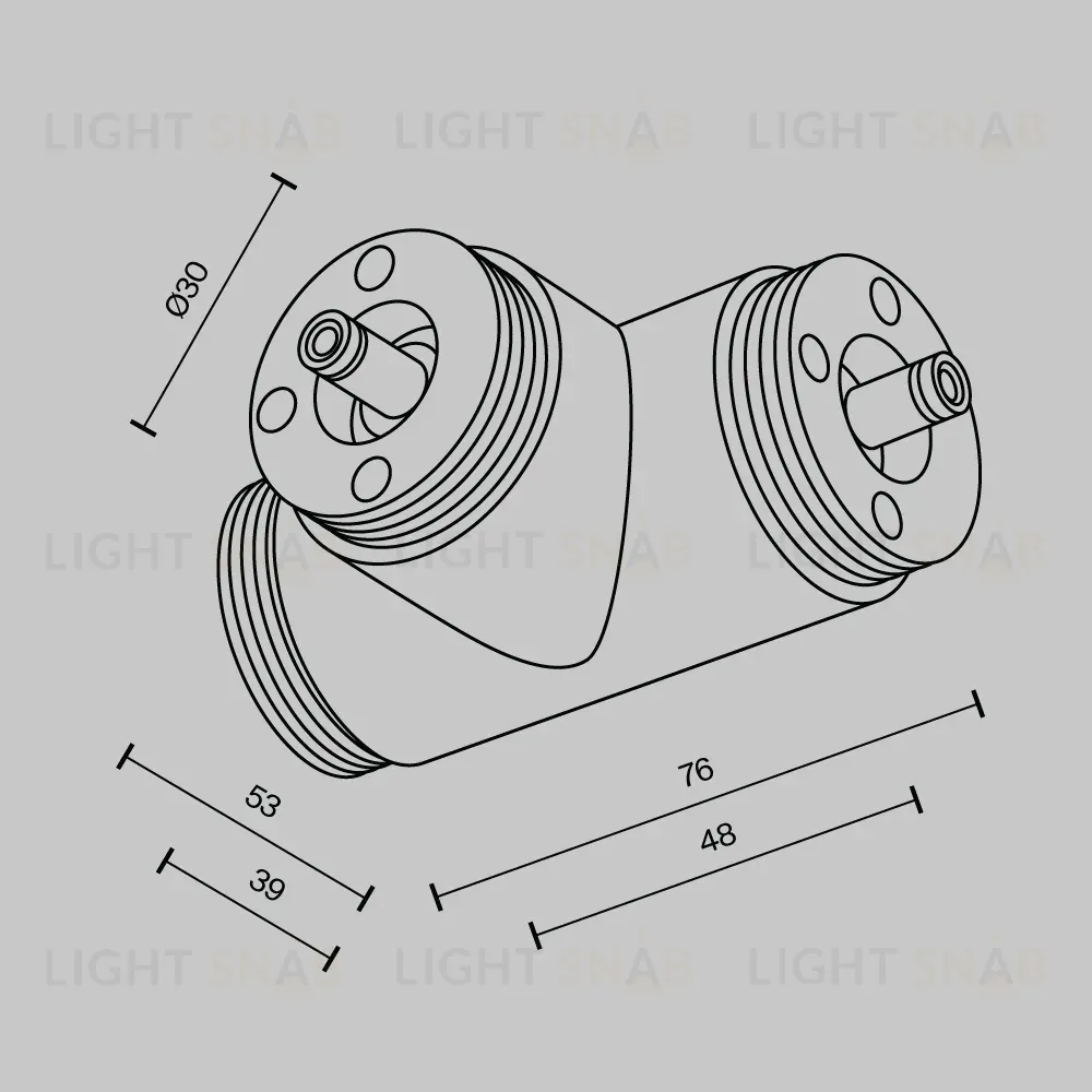 T-образный плоский коннектор без ввода питания Maytoni Shelf CA015TC-B CA015TC-B