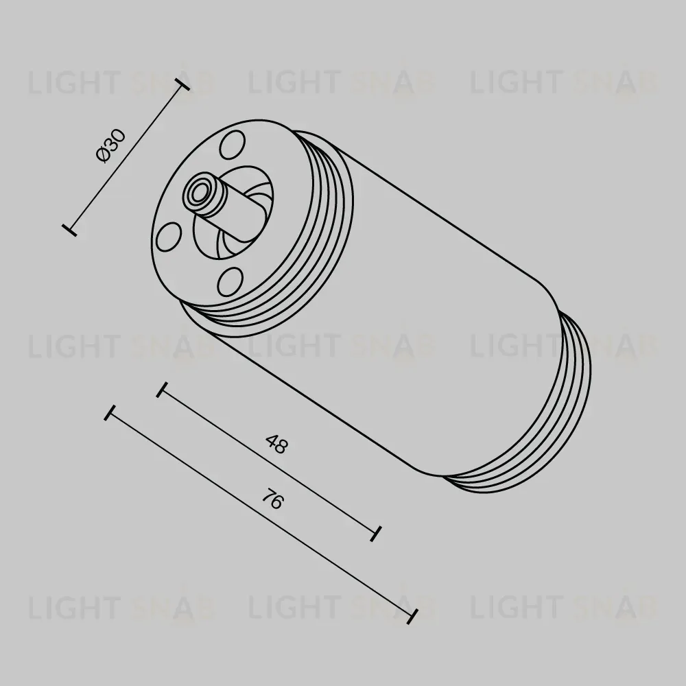 Прямой коннектор без ввода питания Maytoni Shelf CA013IC-B CA013IC-B
