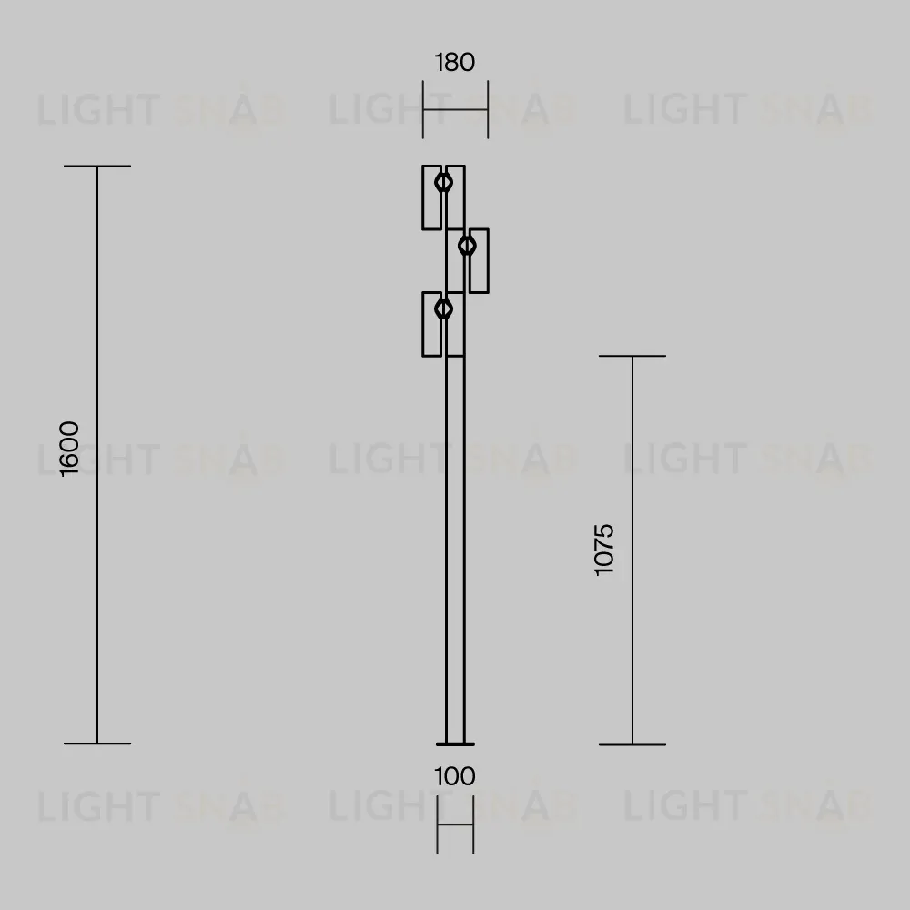 Парковый светильник Maytoni Torq O494FL-L30B3K O494FL-L30B3K