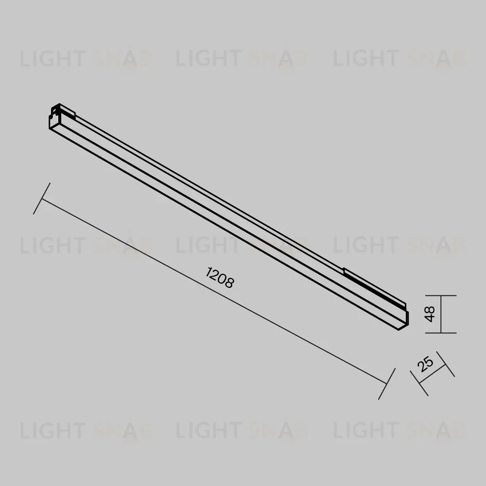 Уличный трековый светильник Maytoni Basis O-TR02-1-S-30WB3K O-TR02-1-S-30WB3K