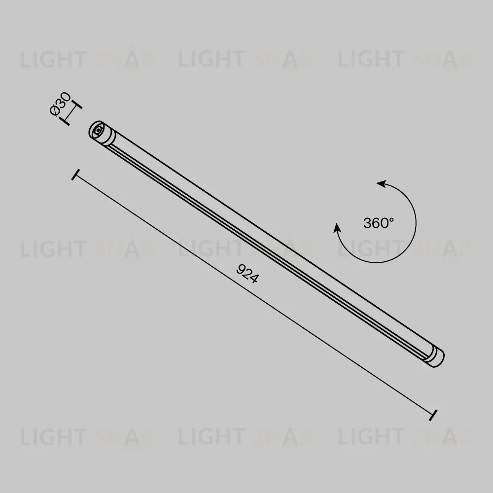 Шинопровод накладной/подвесной Maytoni Shelf CA012-TRX-900-B CA012-TRX-900-B