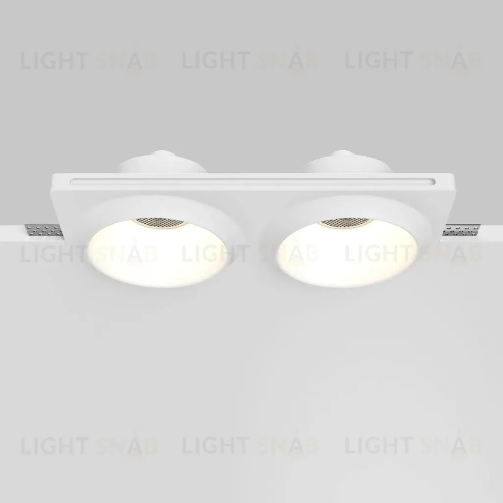 Встраиваемый светильник Maytoni Gyps Modern DL124-GU10-02-TRS-W DL124-GU10-02-TRS-W