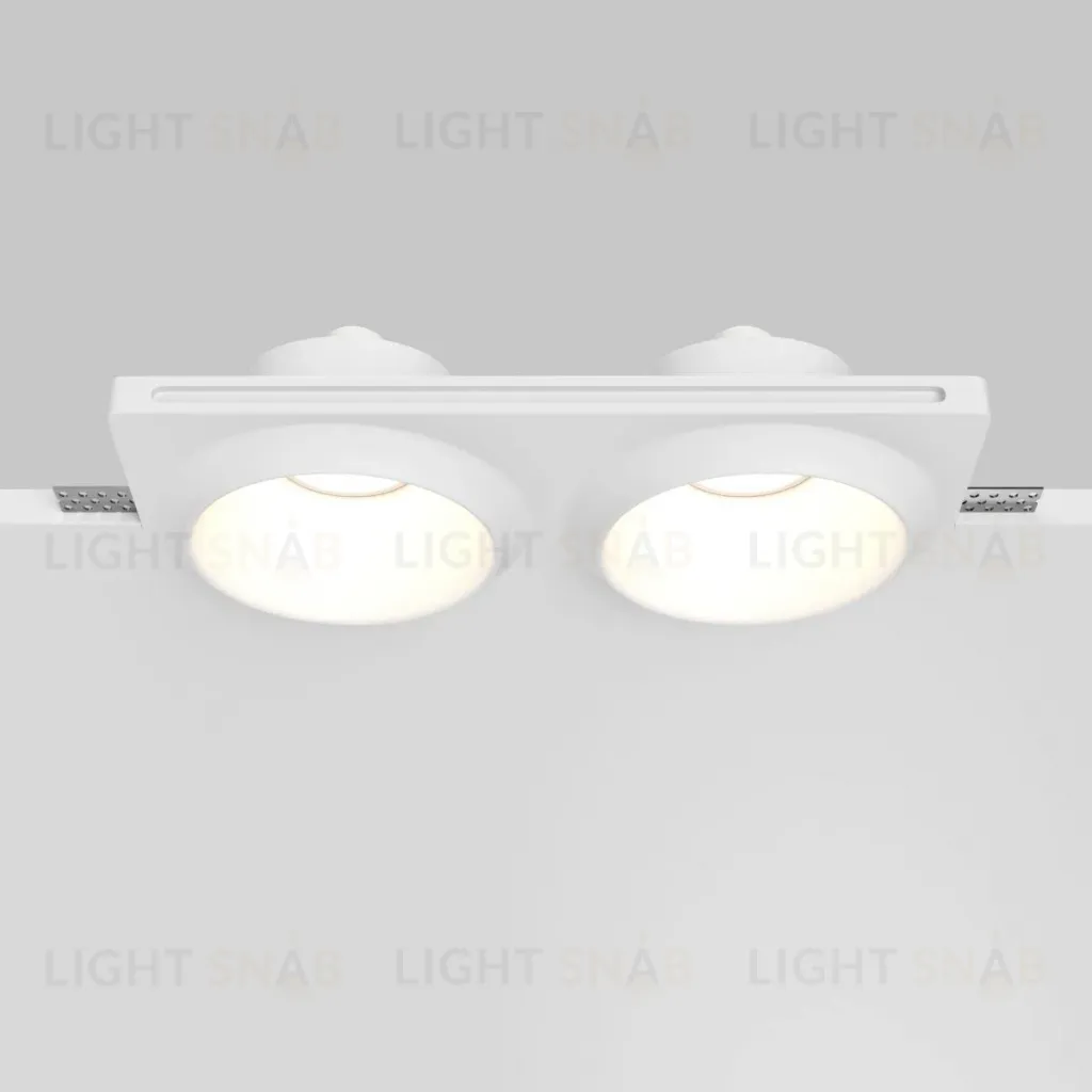 Встраиваемый светильник Maytoni Gyps Modern DL124-GU10-02-TRS-W DL124-GU10-02-TRS-W